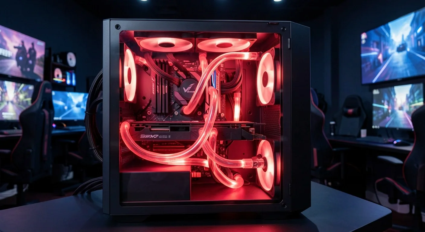 Interior de un equipo de alto rendimiento en Tervandor Cyber Hub