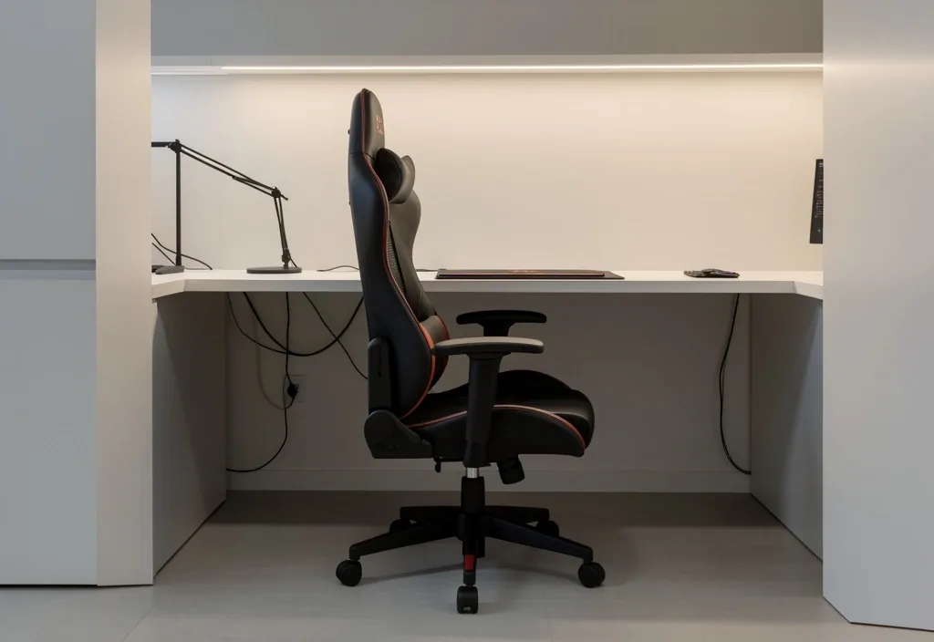 Silla ergonómica en estación de trabajo de Tervandor