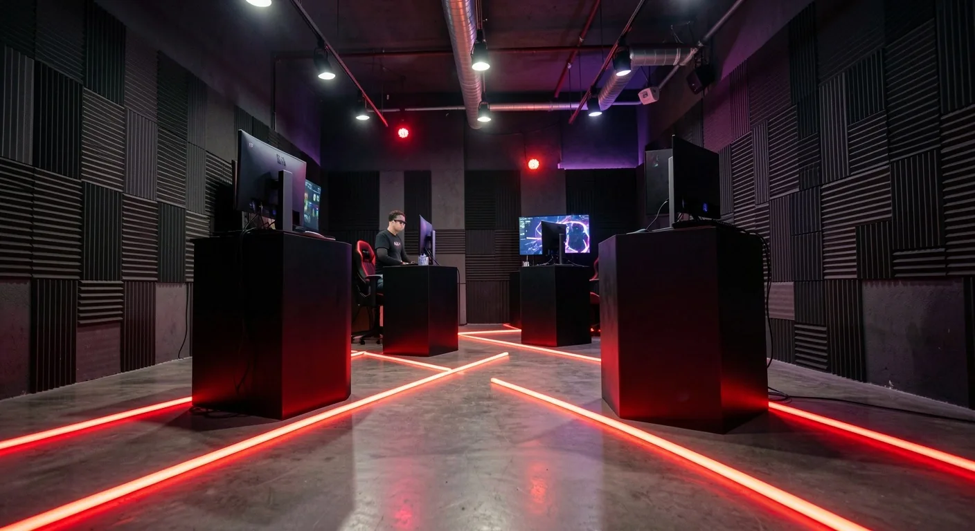 Interior de la arena de competencias Tervandor en Medellín